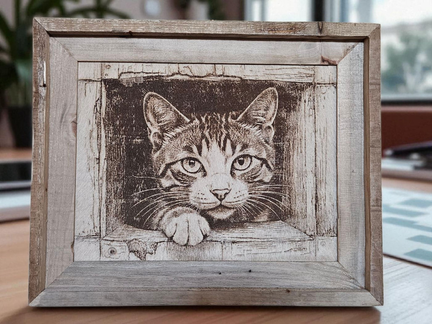 Peekaboo Kitty 16"x 13" #558
