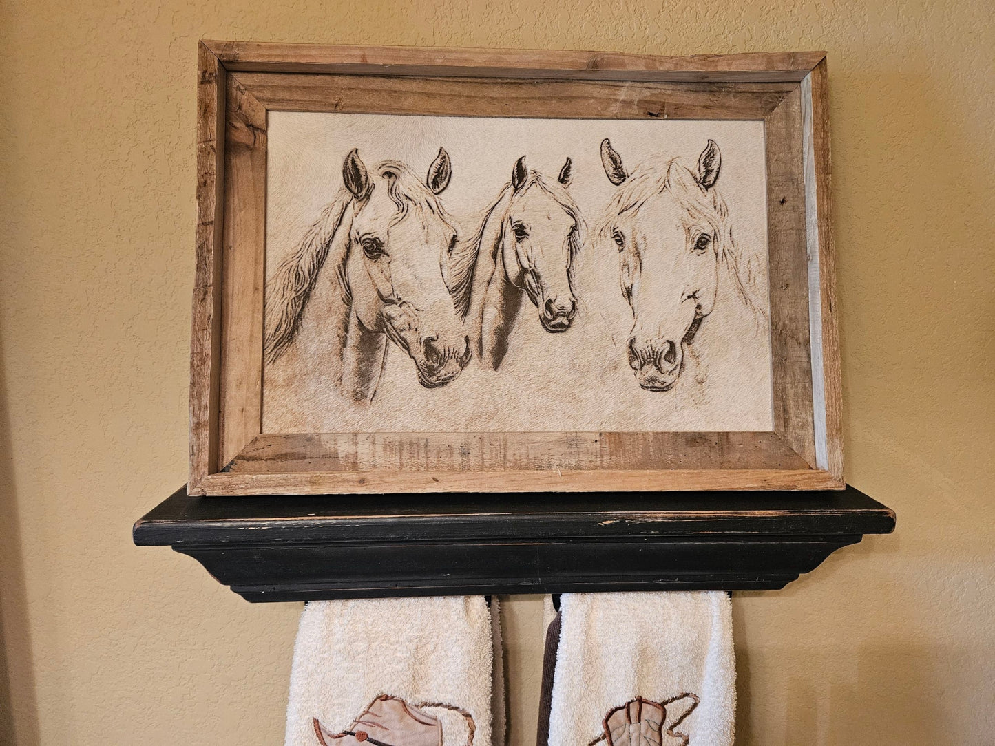 Horse family 20" x 14" #568