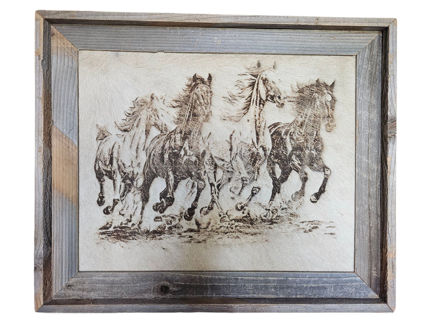 Four Stallions 24" X 20" #566