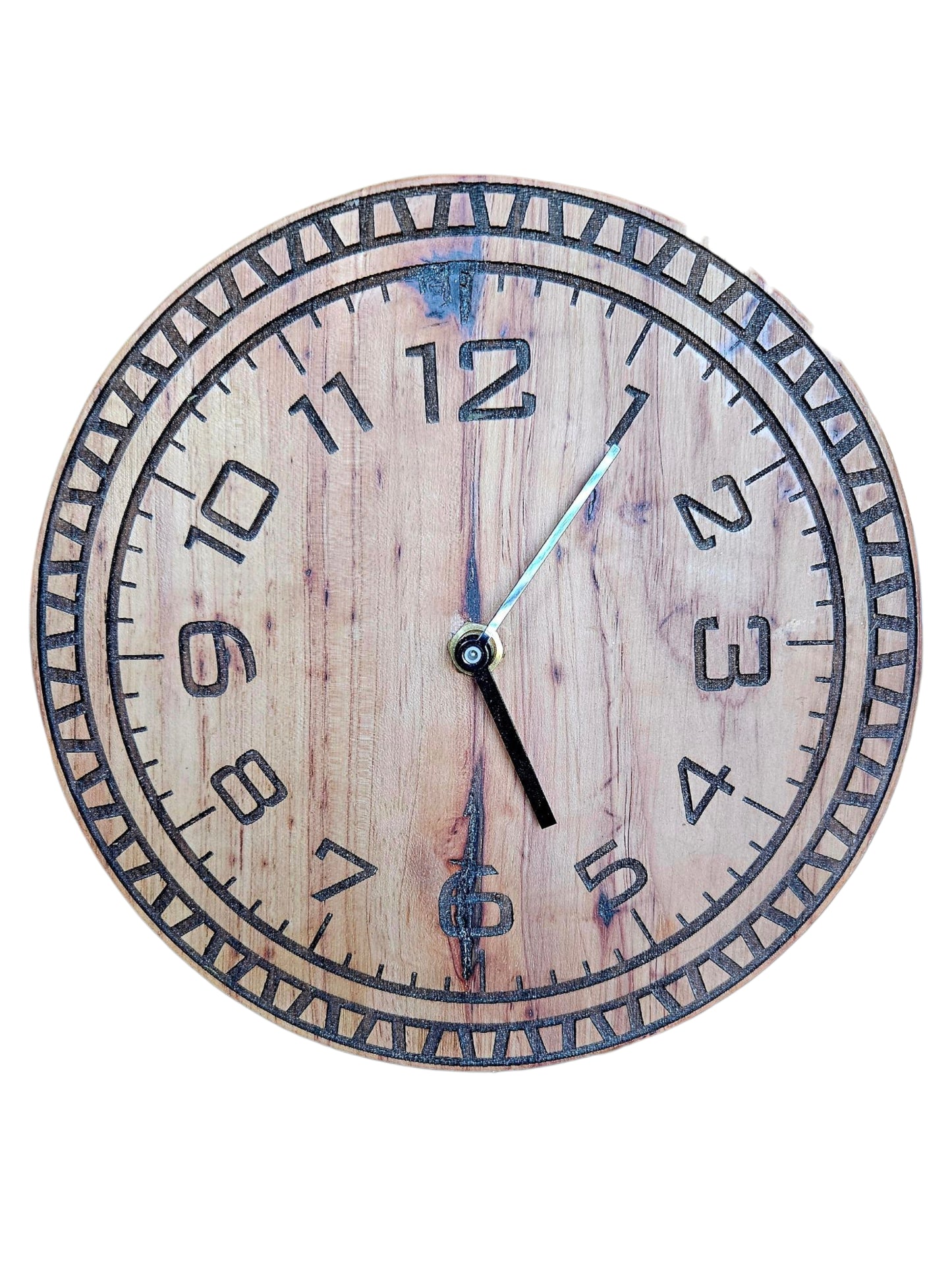 Vintage wood desk clock 8" #574