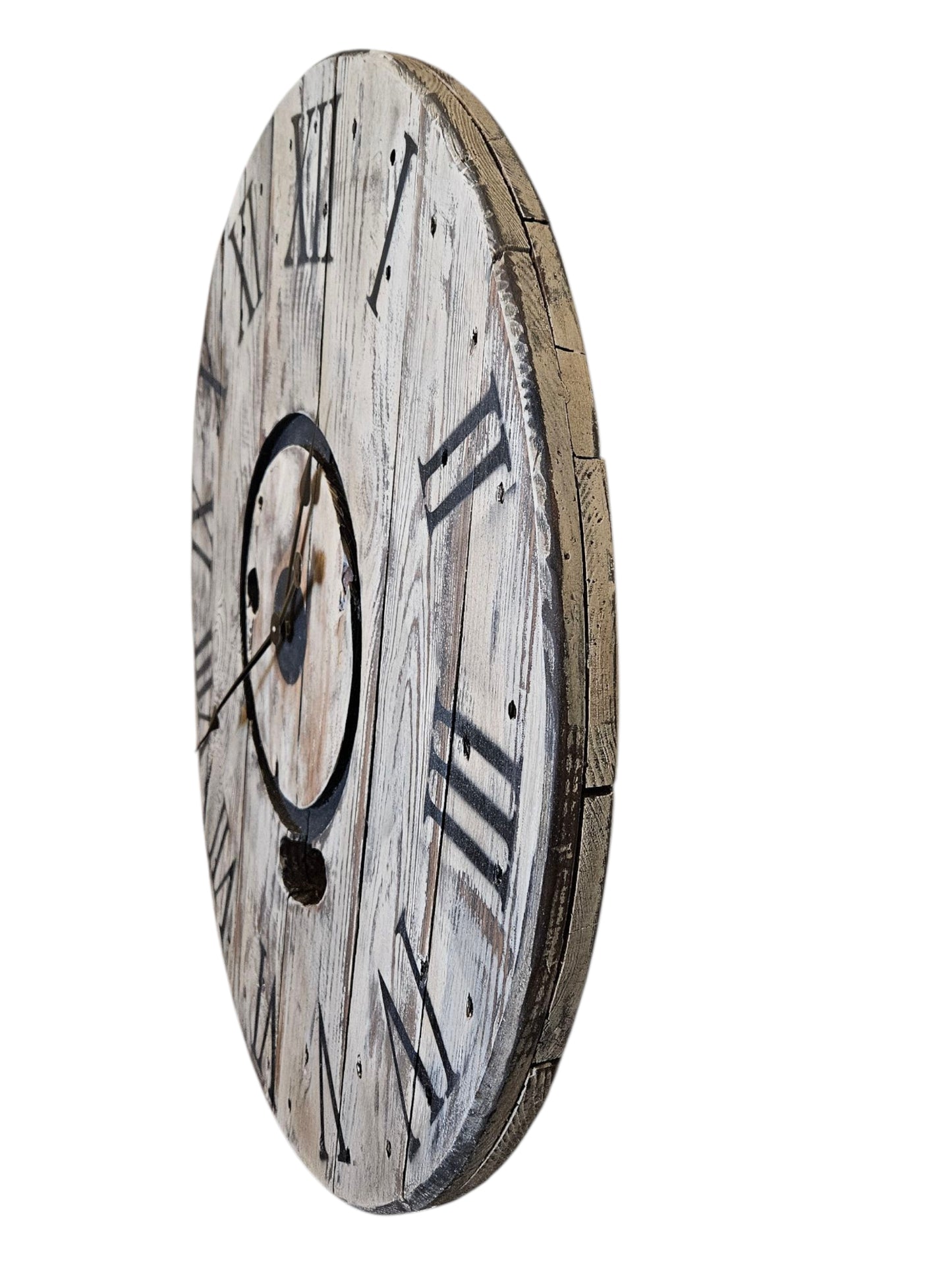 Rustic Spool Clock – 30" #582
