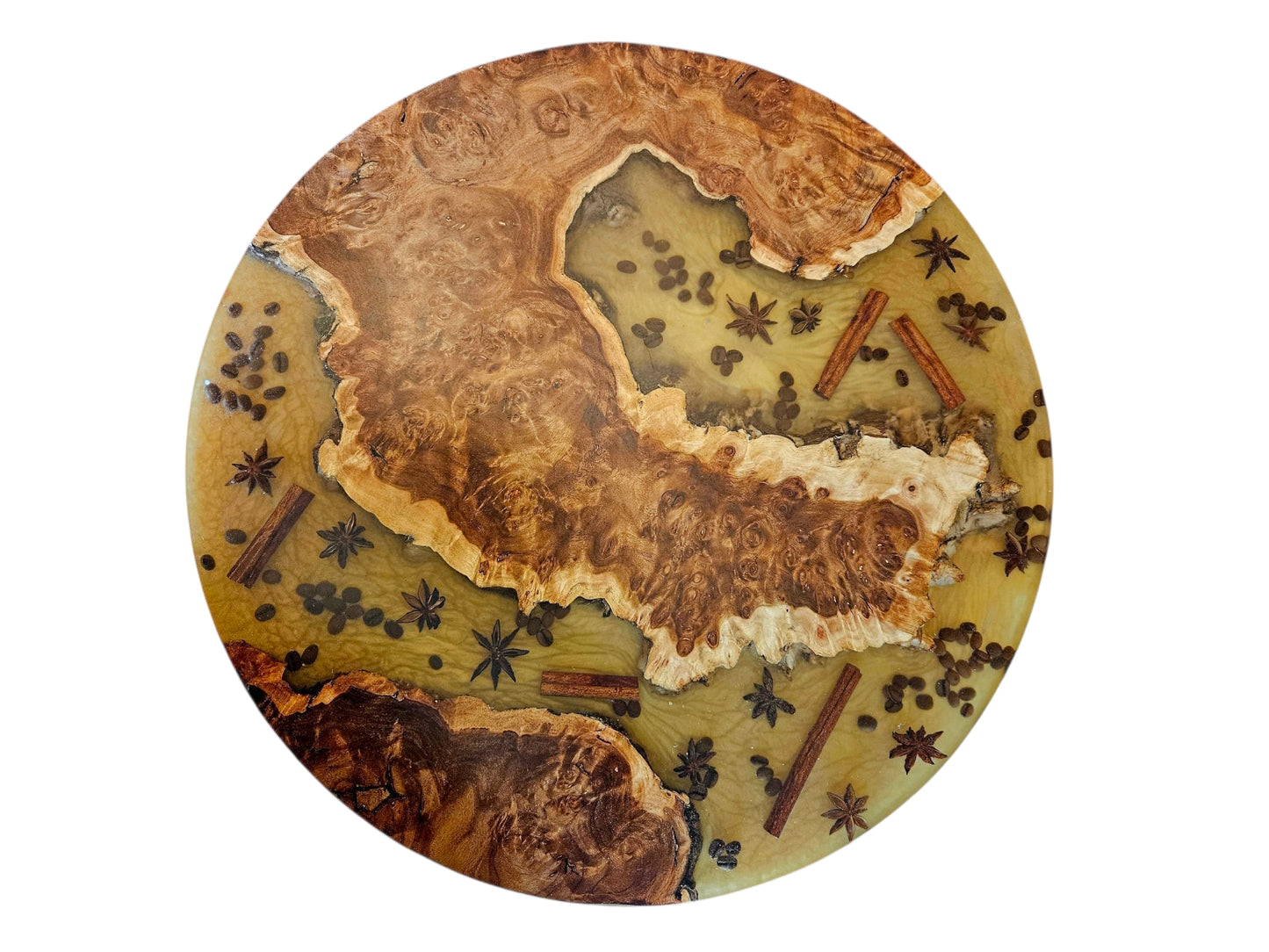 Amboyna Burl Lazy Susan – 19" #583