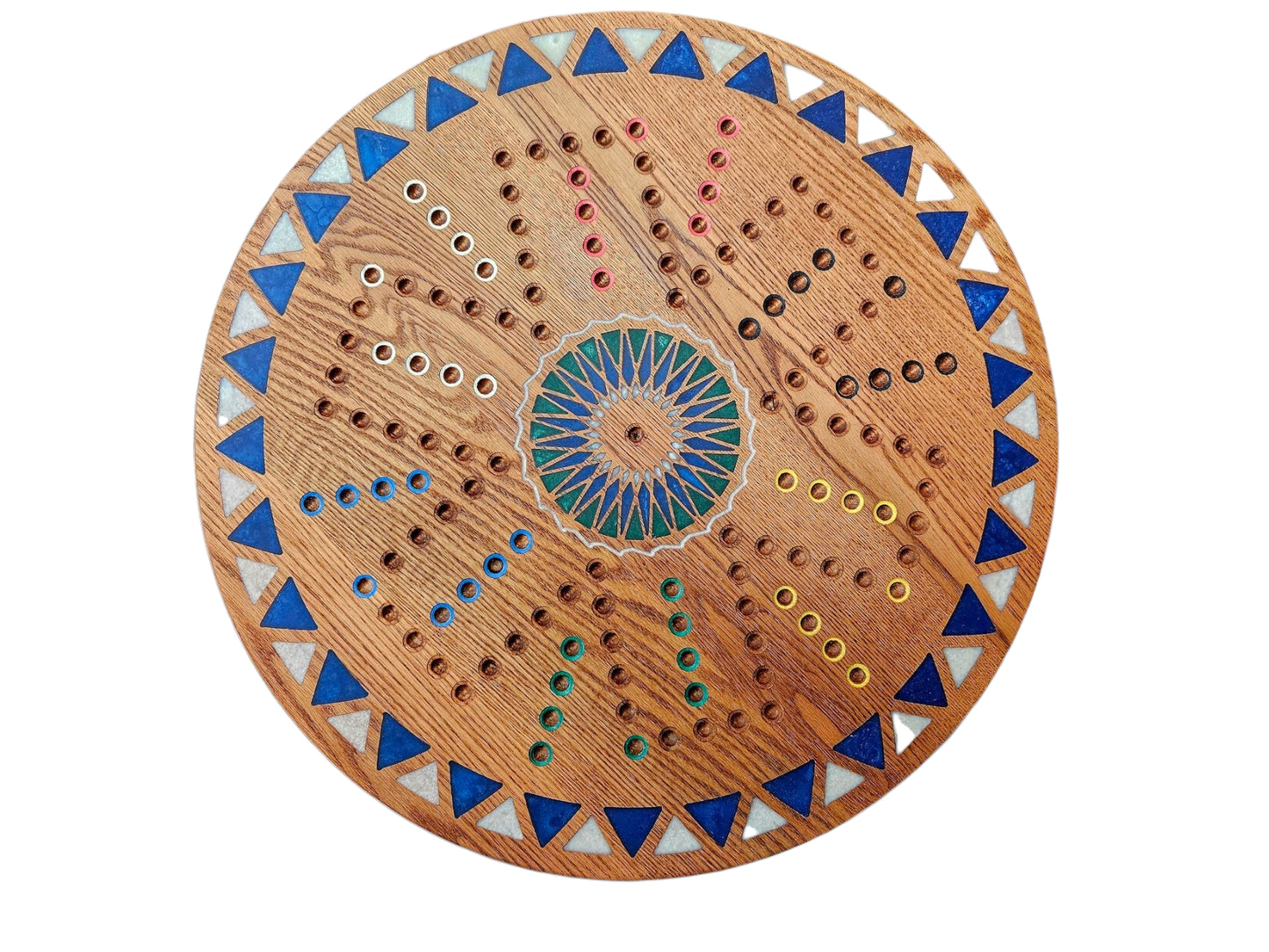 Aggravation/Wahoo game board with Epoxy Inlay 28" #601