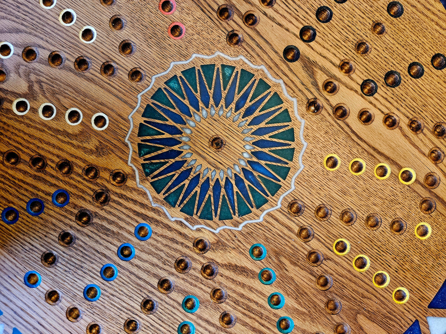 Aggravation/Wahoo game board with Epoxy Inlay 28" #601