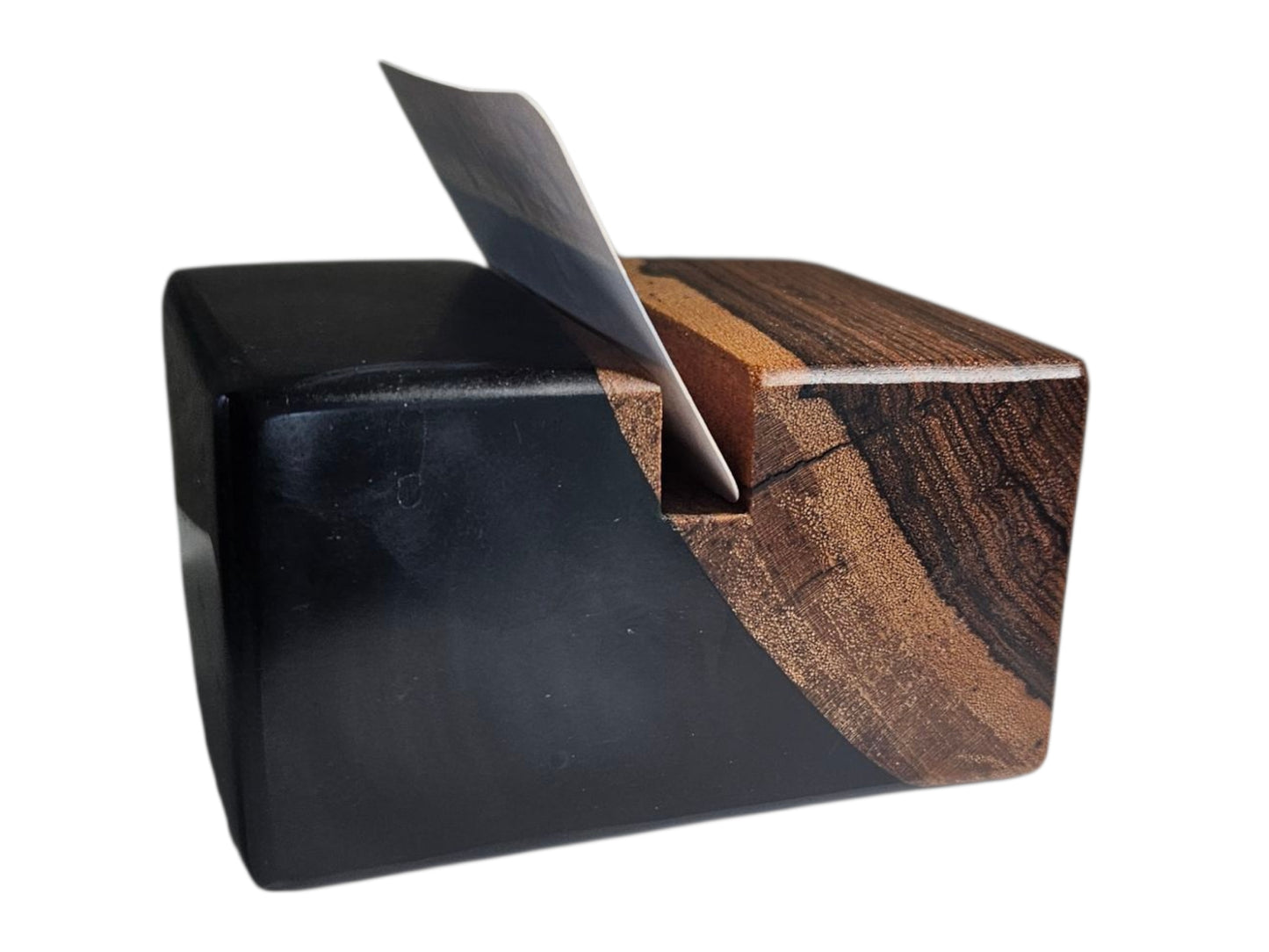 Business Card Holder – Wood & Resin #606