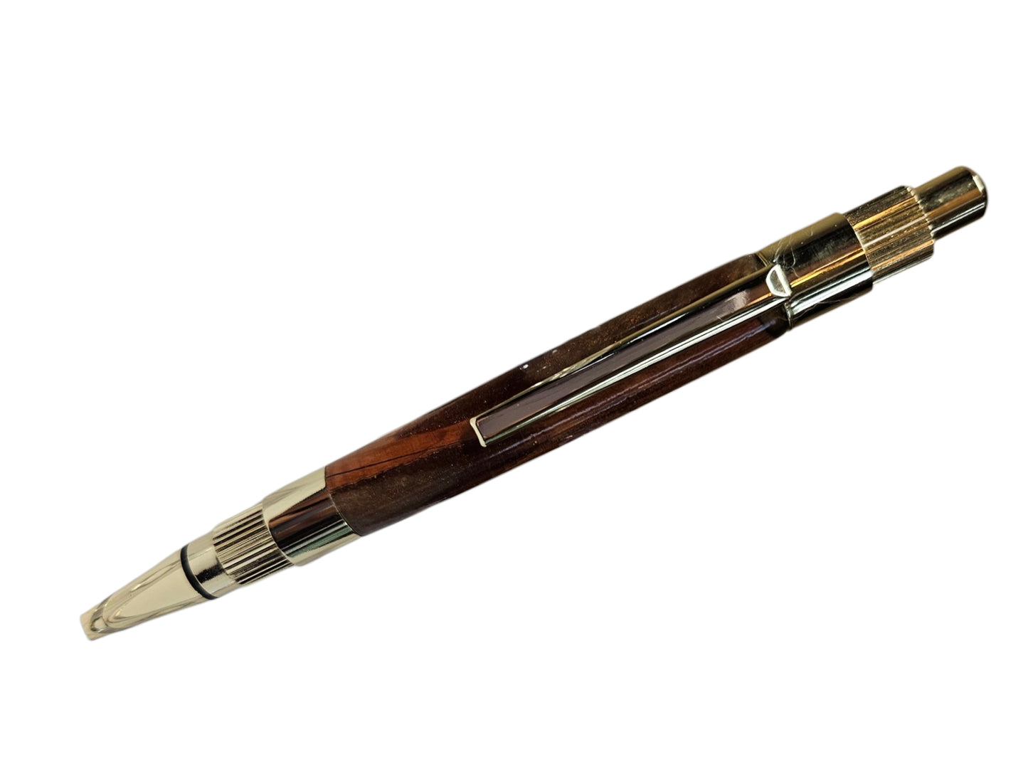 Amboyna Gold Click Pen #616