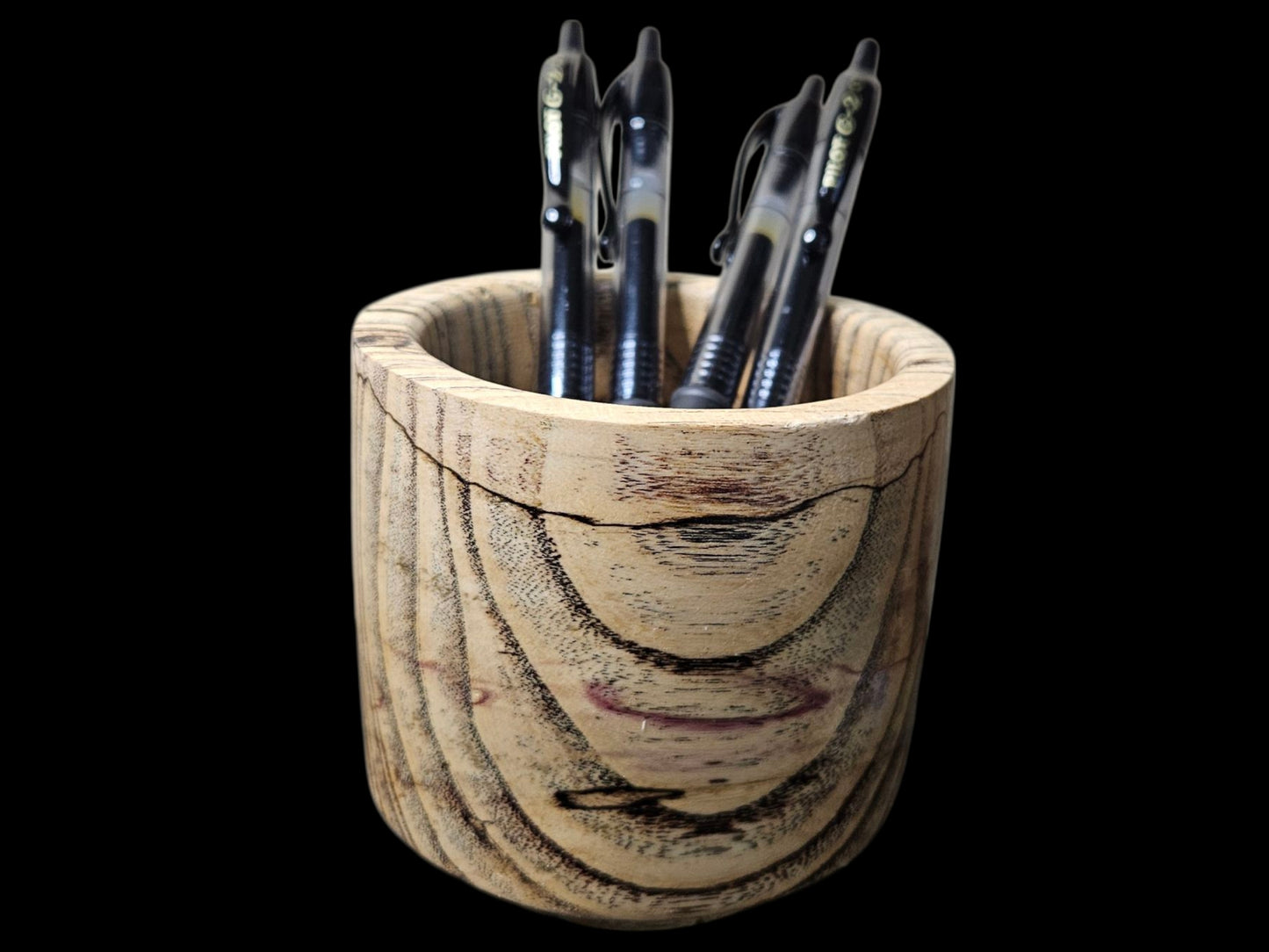 Wooden Dish Pen Holder 3" x 4" #628