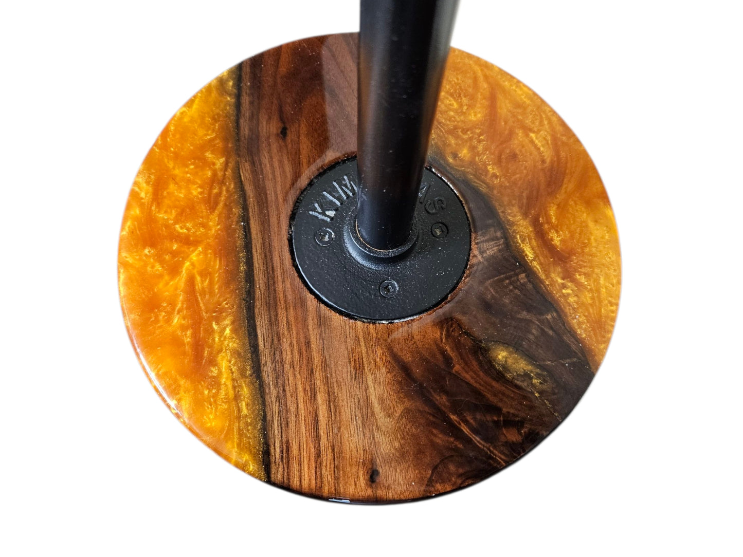 Pecan and Golden Copper Paper Towel Holder 9" base #634