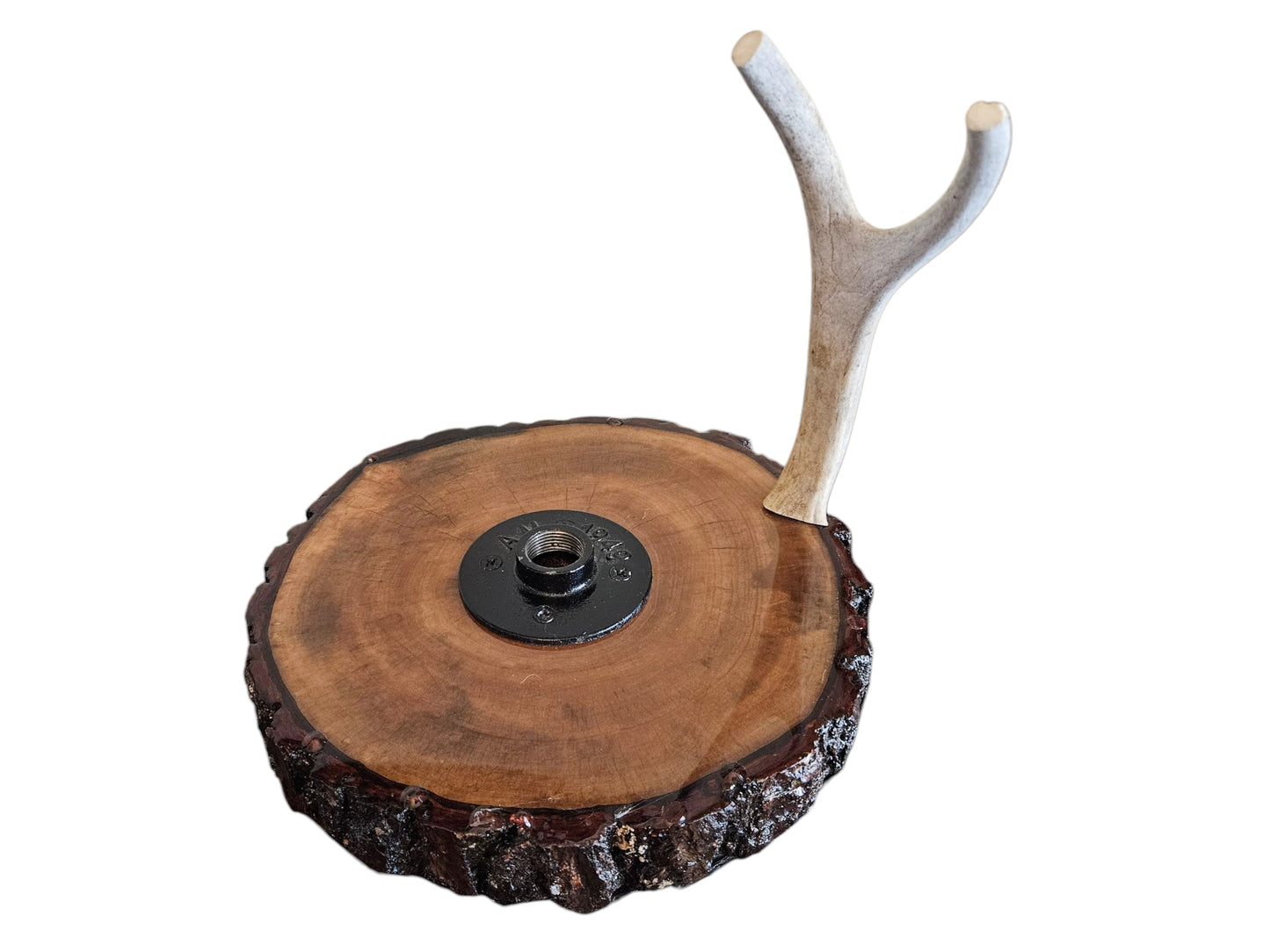 Walnut Cookie with Antler Paper Towel Holder 10" #638