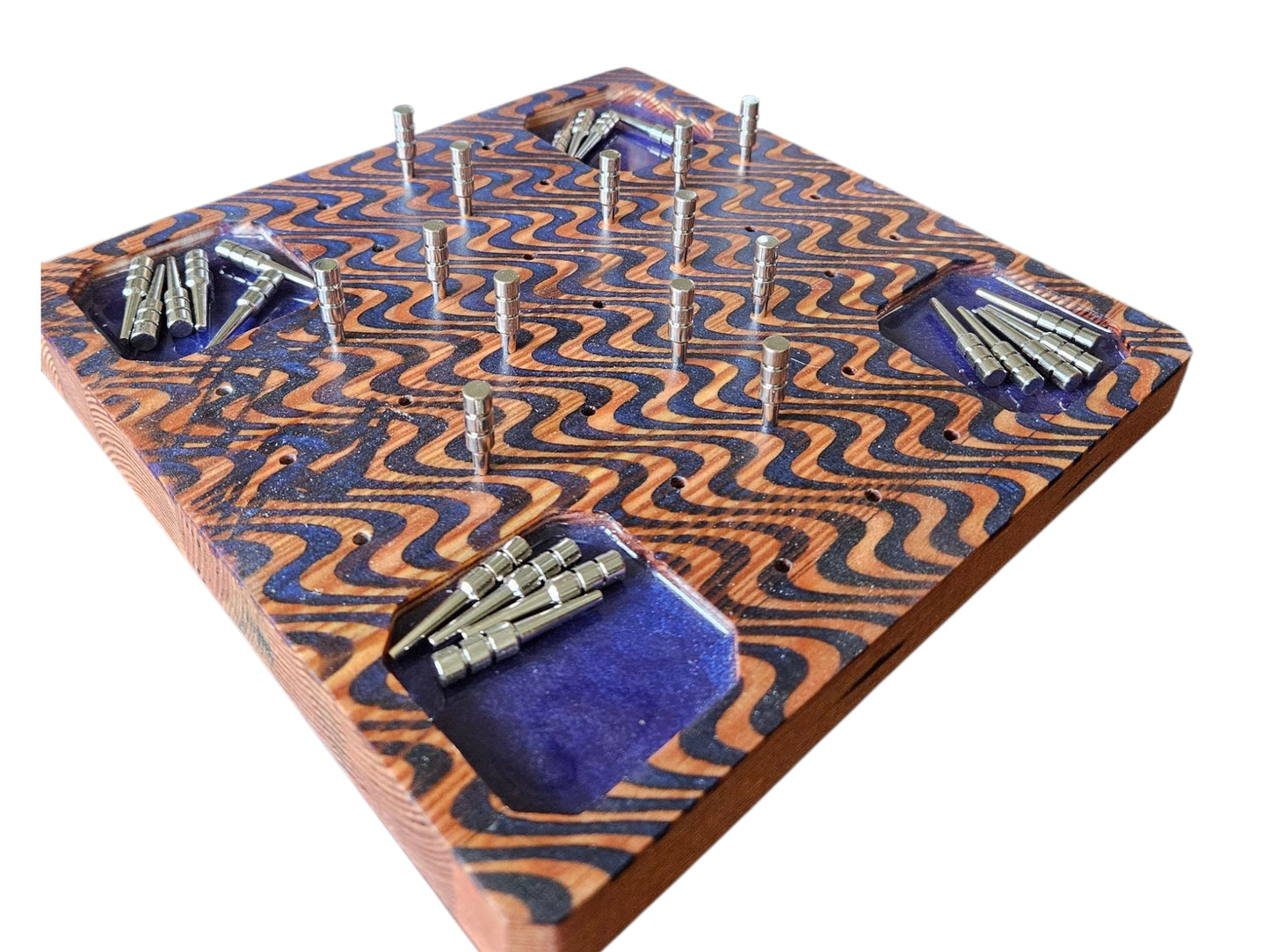 Handcrafted Peg Board Game 9" x 9" #651