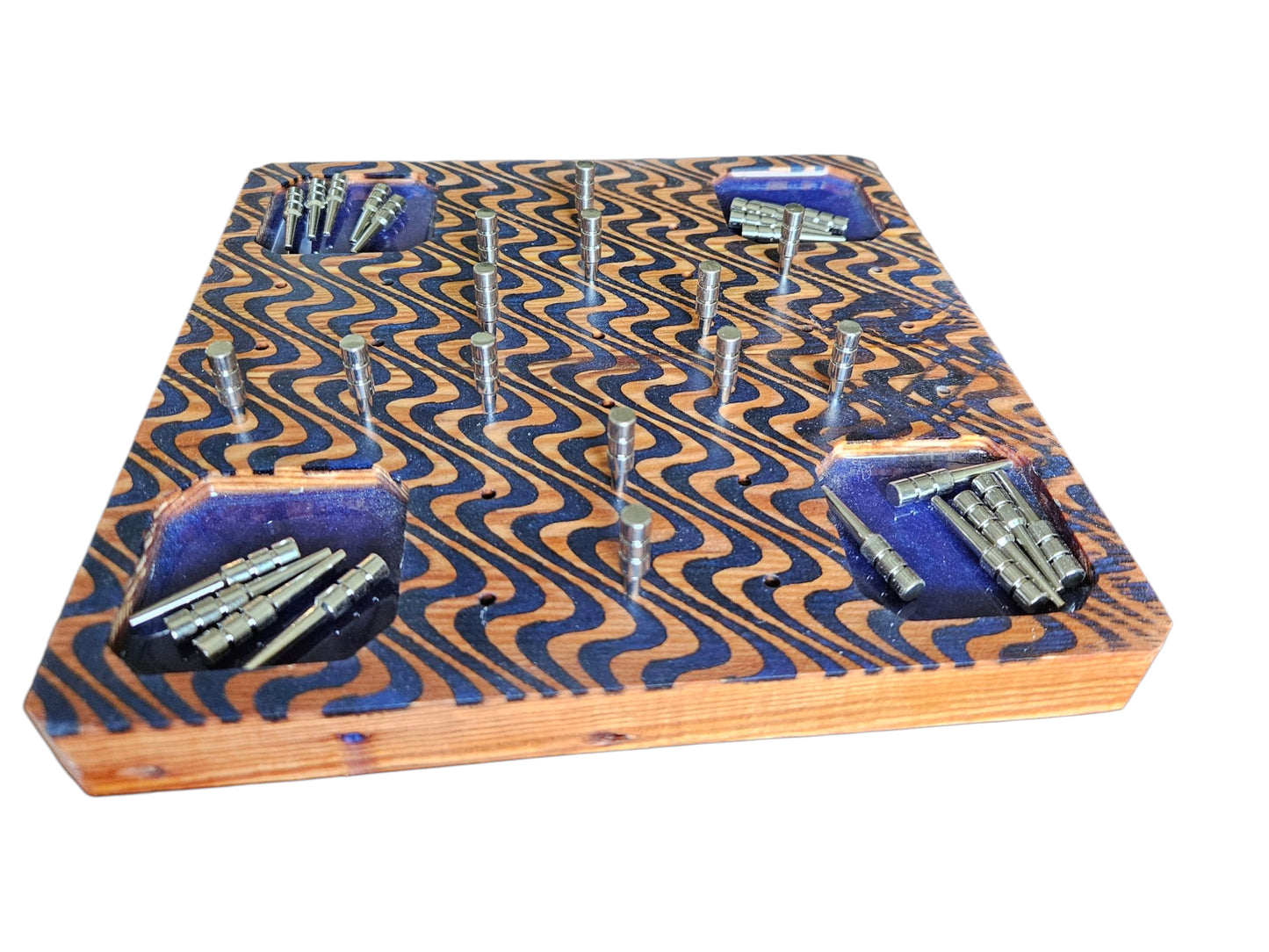 Handcrafted Peg Board Game 9" x 9" #651