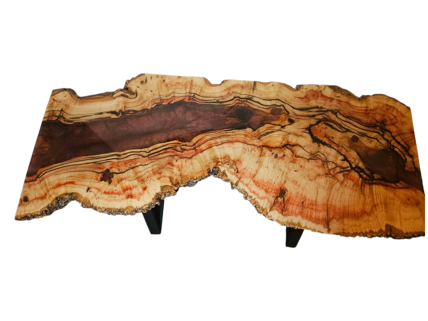 Flaming Boxelder Wood Entry Table #682