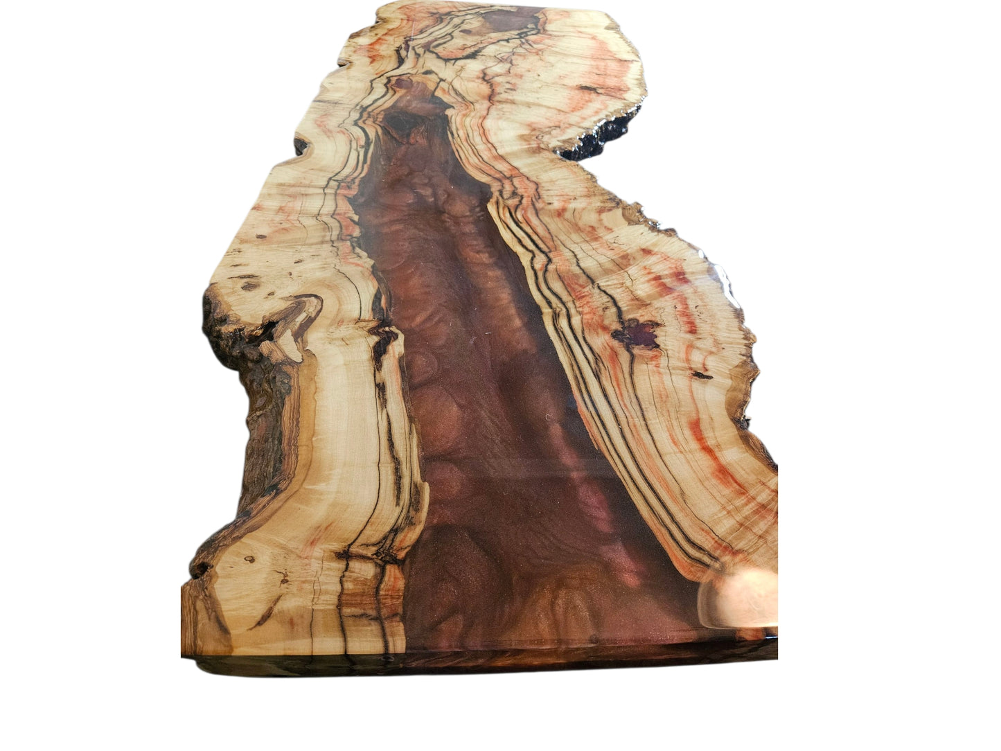 Flaming Boxelder Wood Entry Table #682