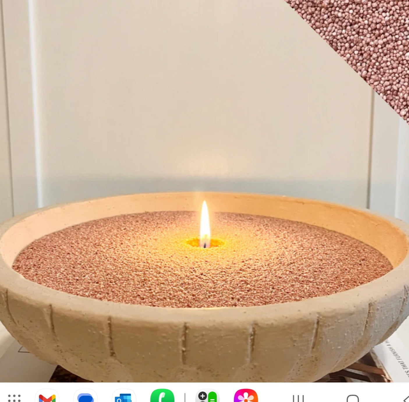 Desert Rose - Foton Pearled Candle