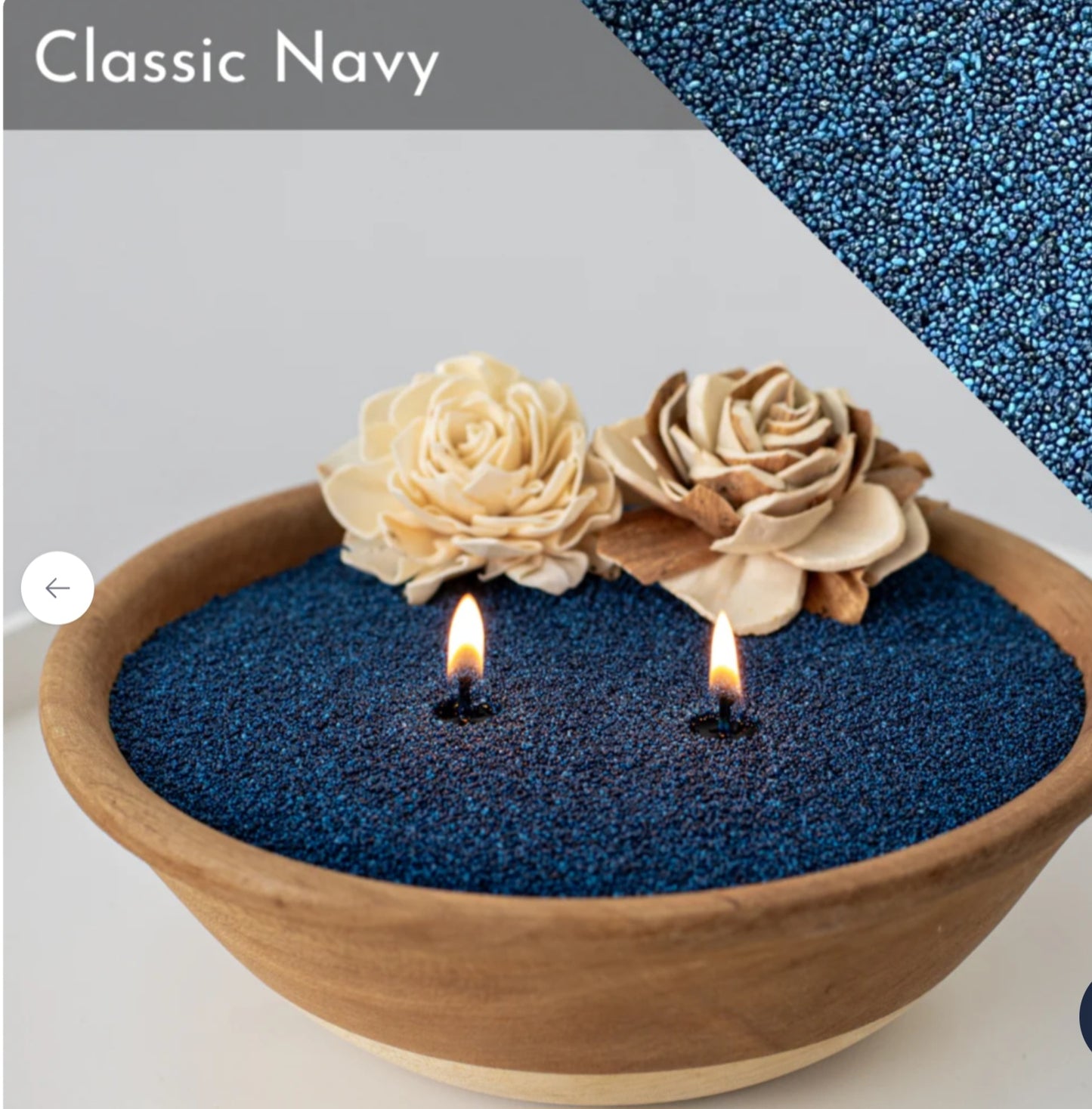 Classic Navy - Foton Candle Pearls