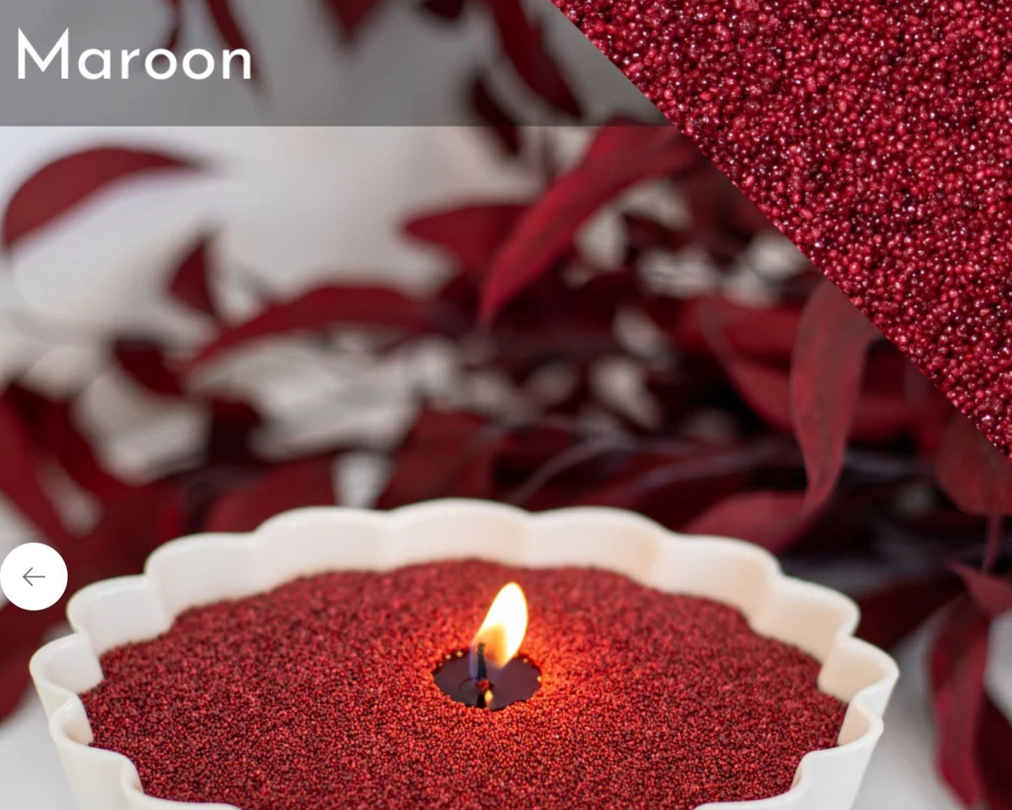 Maroon - Foton Candle Pearls