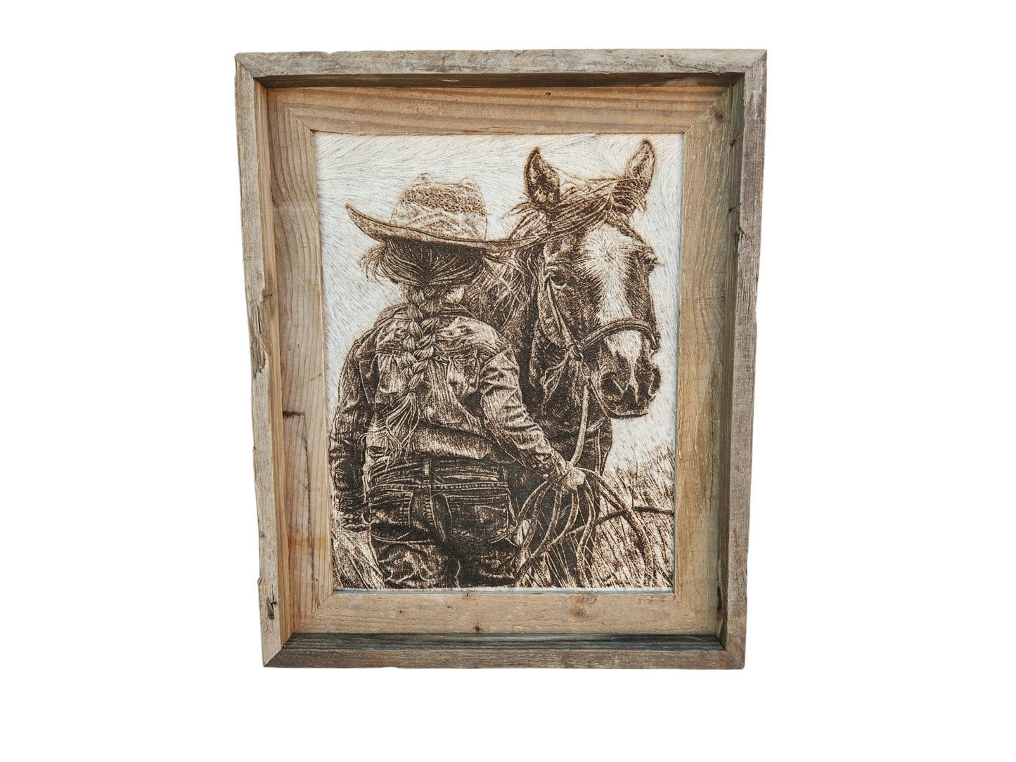 Girl And Her Horse 14" x 17" #704