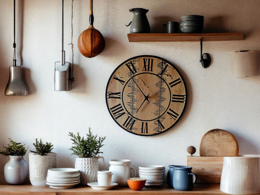 Rustic Farmhouse Clock 13" #577