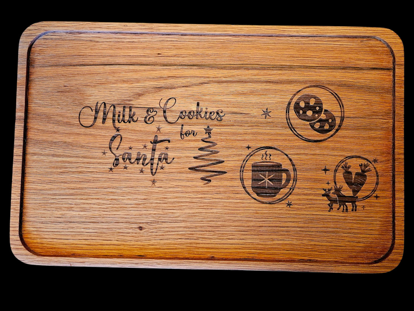 Milk & Cookies Pecan tray 15" x 10" #658