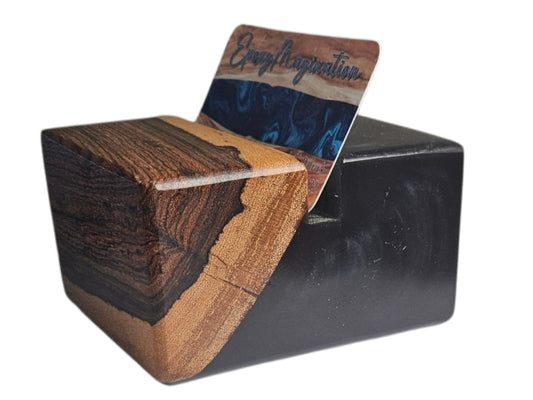 Business Card Holder – Wood & Resin #606