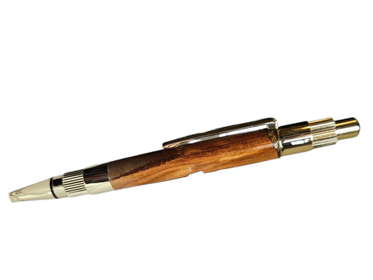 Amboyna Gold Click Pen #616