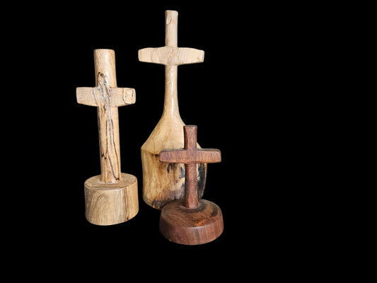 3 Wooden Crosses #674