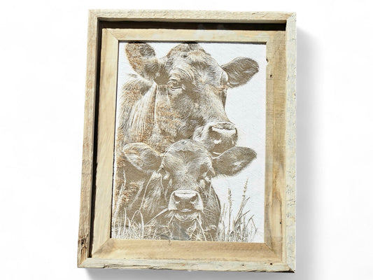 Mother & Calf – Timeless Bond 13"x16" #735