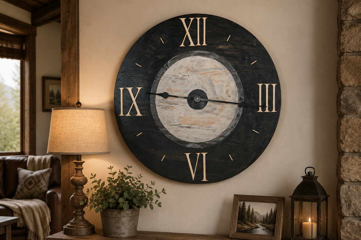Antique Black/Gray Clock #792