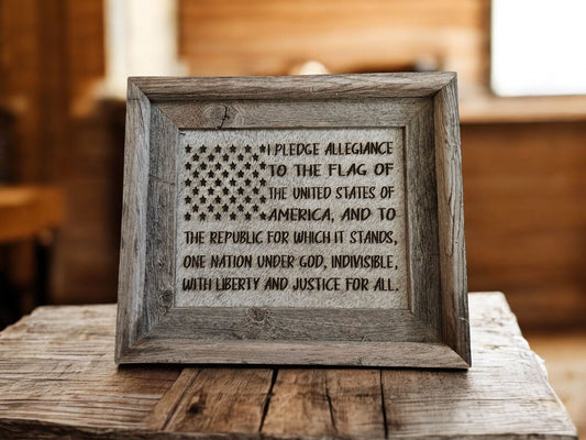 Pledge Allegiance to the Flag - 13" x 11"#677