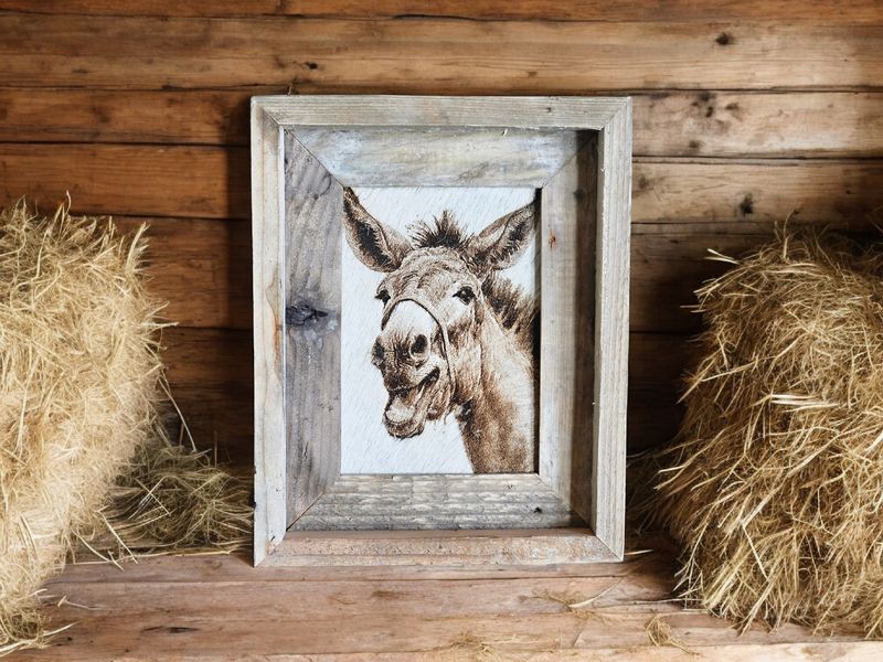 Happy donkey  8" x 10" #709