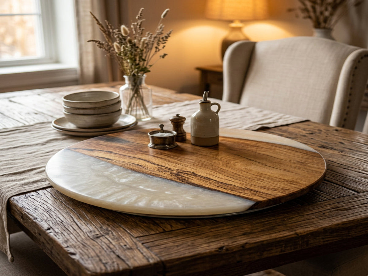 Pecan Wood Lazy Susan #862